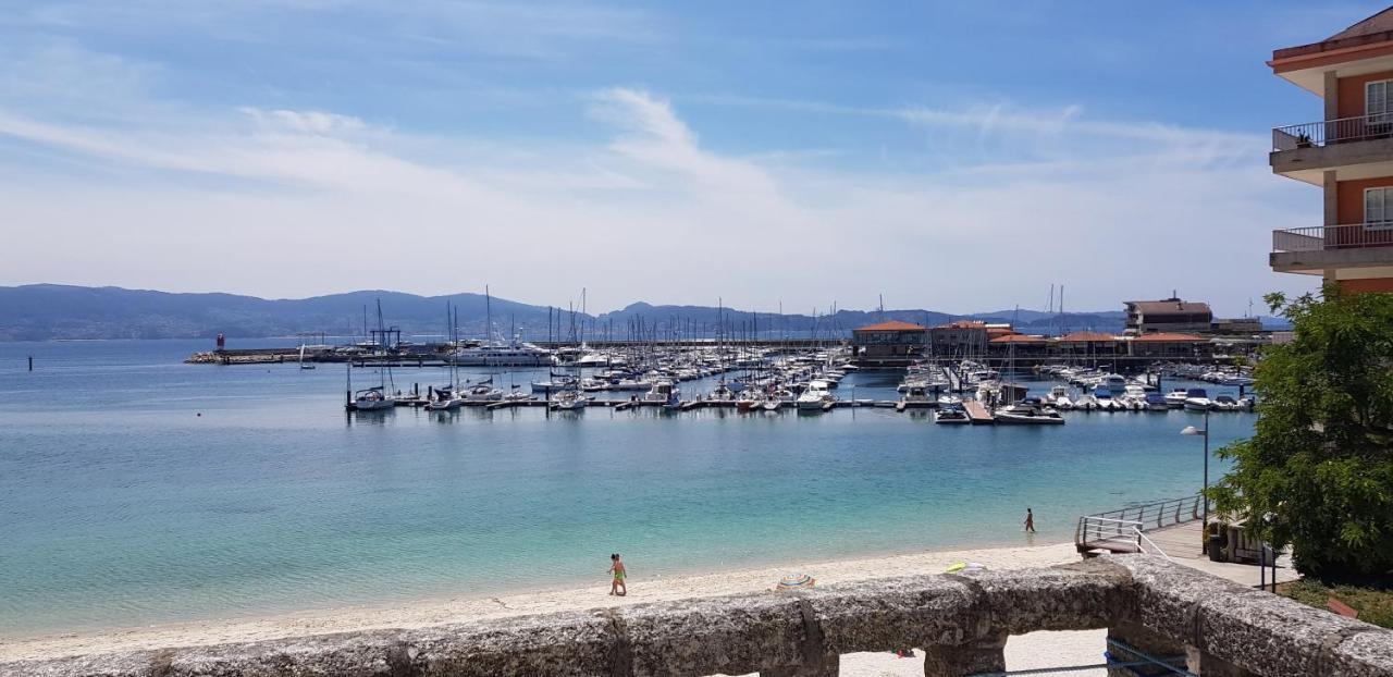 Piso Exterior A Escasos Metros De La Playa Panadeira Con Plaza De Garaje Apartman Sanxenxo Kültér fotó
